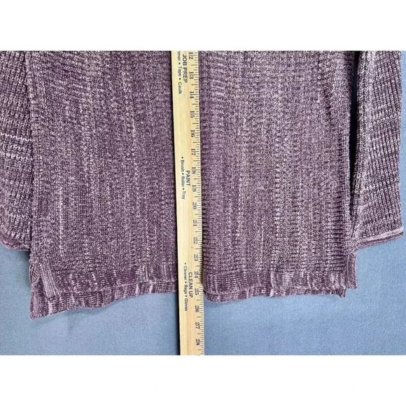 Pure Jill by J. Jill Sweater Women's Medium Purple Marled Knit Pullover Textured - Picture 8 of 10